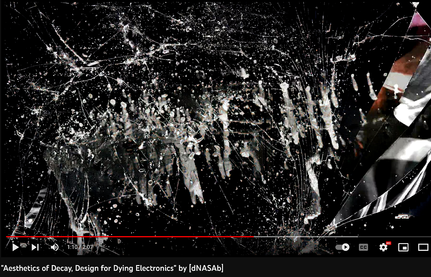 "Aesthetics of Decay_Design for Dying Electronics" 2012 3mins exerpt of larger film.by [dNASAb]