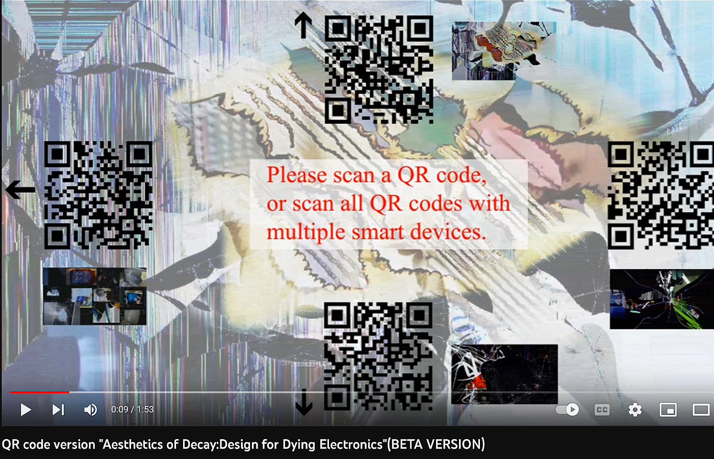 QR code version "Aesthetics of Decay:Design for Dying Electronics"(BETA VERSION)