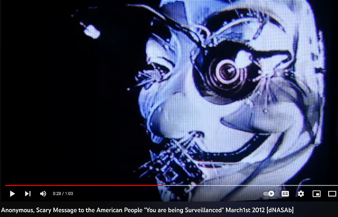 Anonymous, Scary Message to the American People "You are being Surveillanced" March1st 2012 [dNASAb]