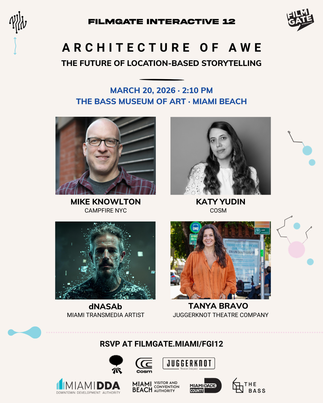 Panel: “ARCHITECTURE OF AWE: The Future of Location-Based Storytelling" 