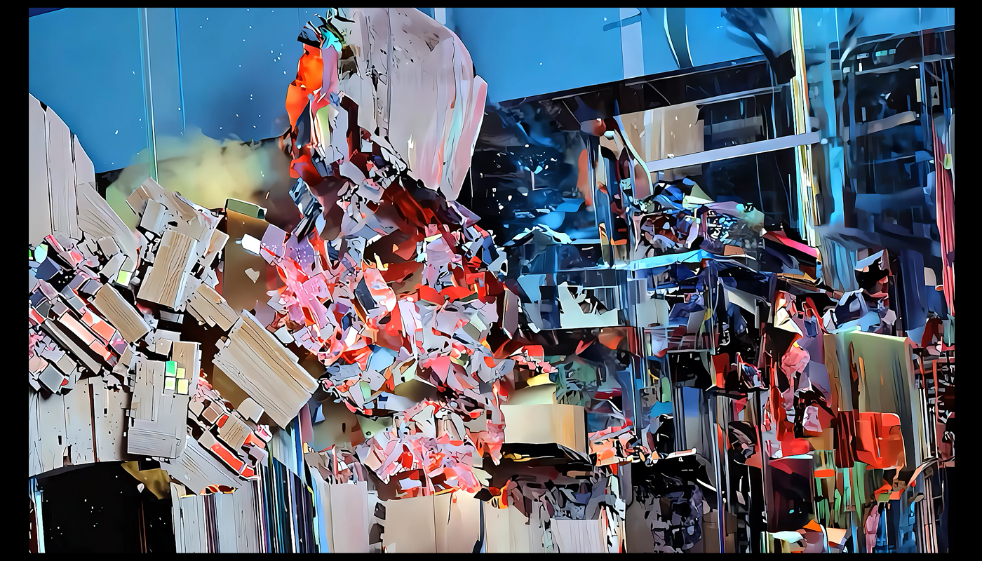 Aesthetics of Decay has evolved into a multi-channel, interdisciplinary meditation on digital entropy, grief, and the fragile bond between memory and machine.What began as a single emotional impulse—preserving a fleeting moment of connection with the artist’s late mother—has expanded into an ongoing body of work that spans video sculpture, installation, photography, traditional film techniques, and immersive AI-assisted cinema.