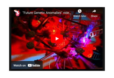 "Future Genetic Anomalies" + "LCD_Blossom" video sculptures, filmed in [dNASAb]'s studio