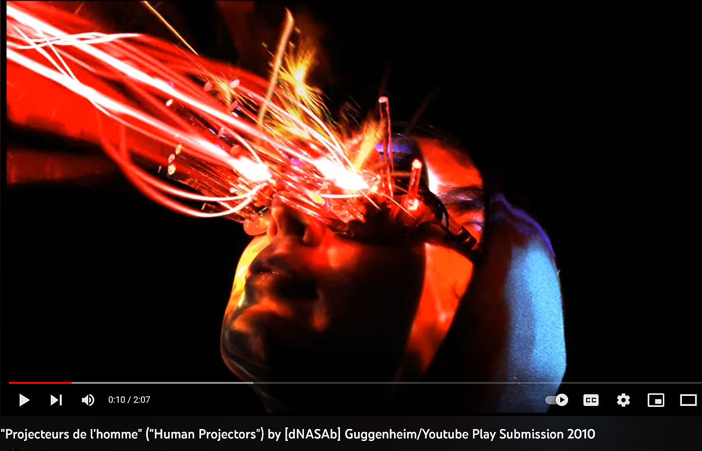 "Projecteurs de l'homme" ("Human Projectors") by [dNASAb] Guggenheim/Youtube Play Submission 2010