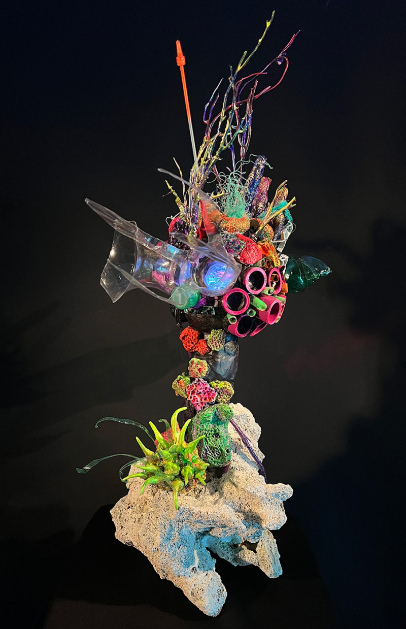 &ldquo;Coral Head_Screens for Eyes, Plastic Shit for Brains_Obscene Plasticene Daydream #3&rdquo; 2021 [dNASAb]