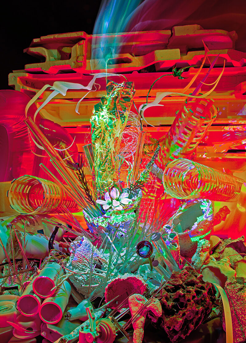 &ldquo;Plastiglomerates + Future Fossils_ #3&rdquo; 2023 Photograph.Glossy pigment print mounted on aluminum. edition of 7 + 2 AP 42.0&Prime; H (x) 30.15&Prime; W by [dNASAb]