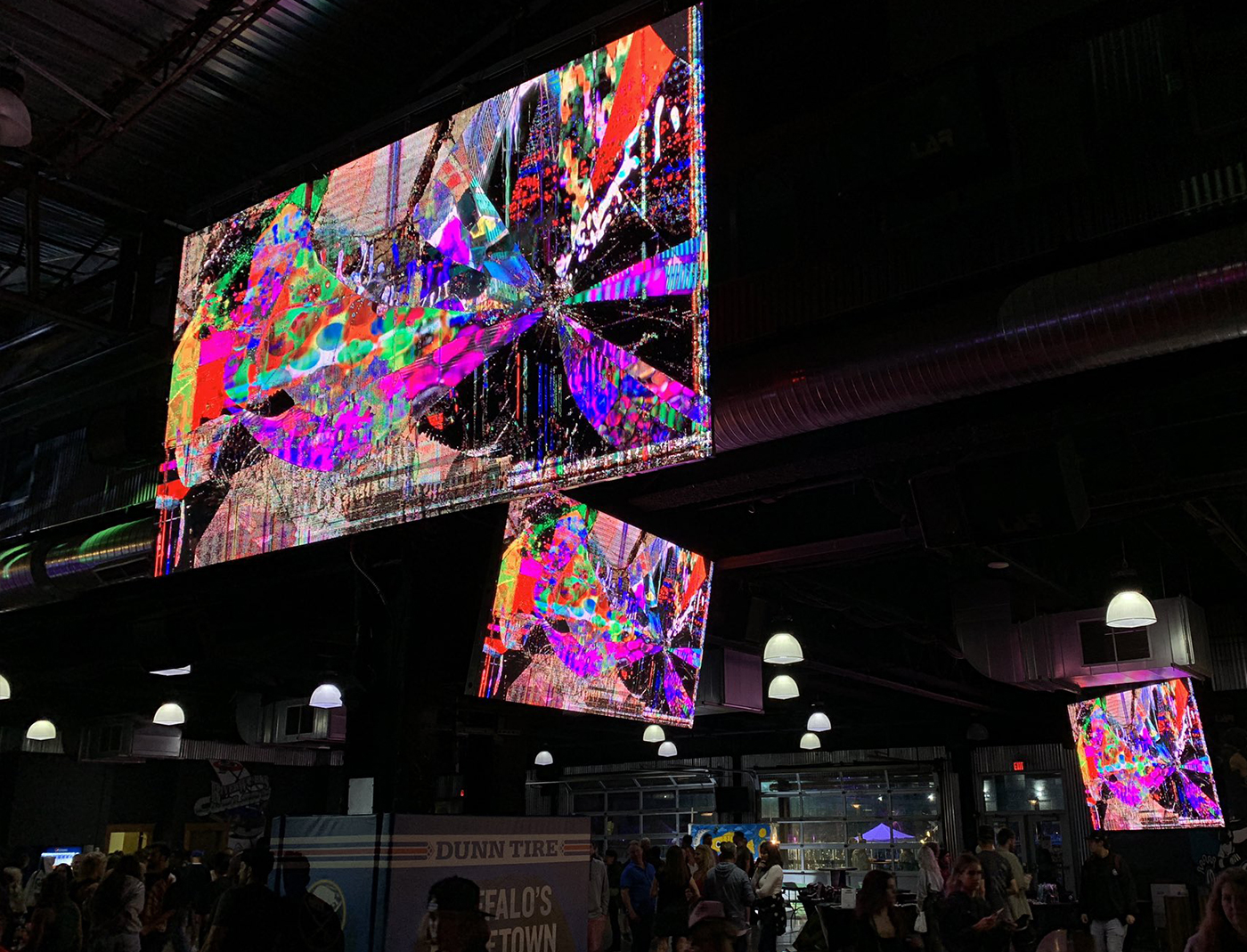 "Aesthetics Of Decay_" videos Exhibited/ Projected at Music Is Art festival in Buffalo, NY 2023