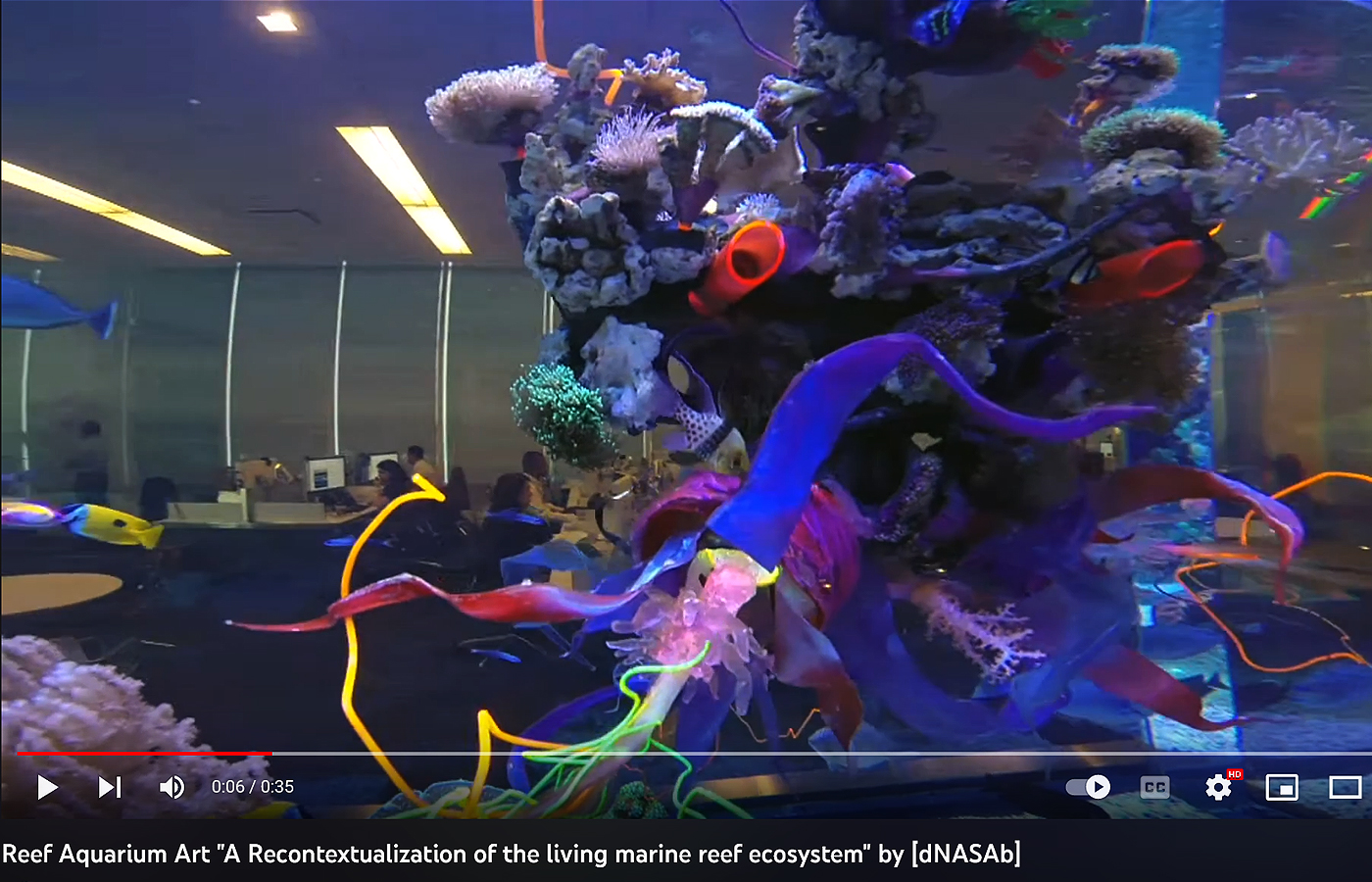 Reef Aquarium Art_ A Recontextualization of the living marine reef ecosystem" by [dNASAb]