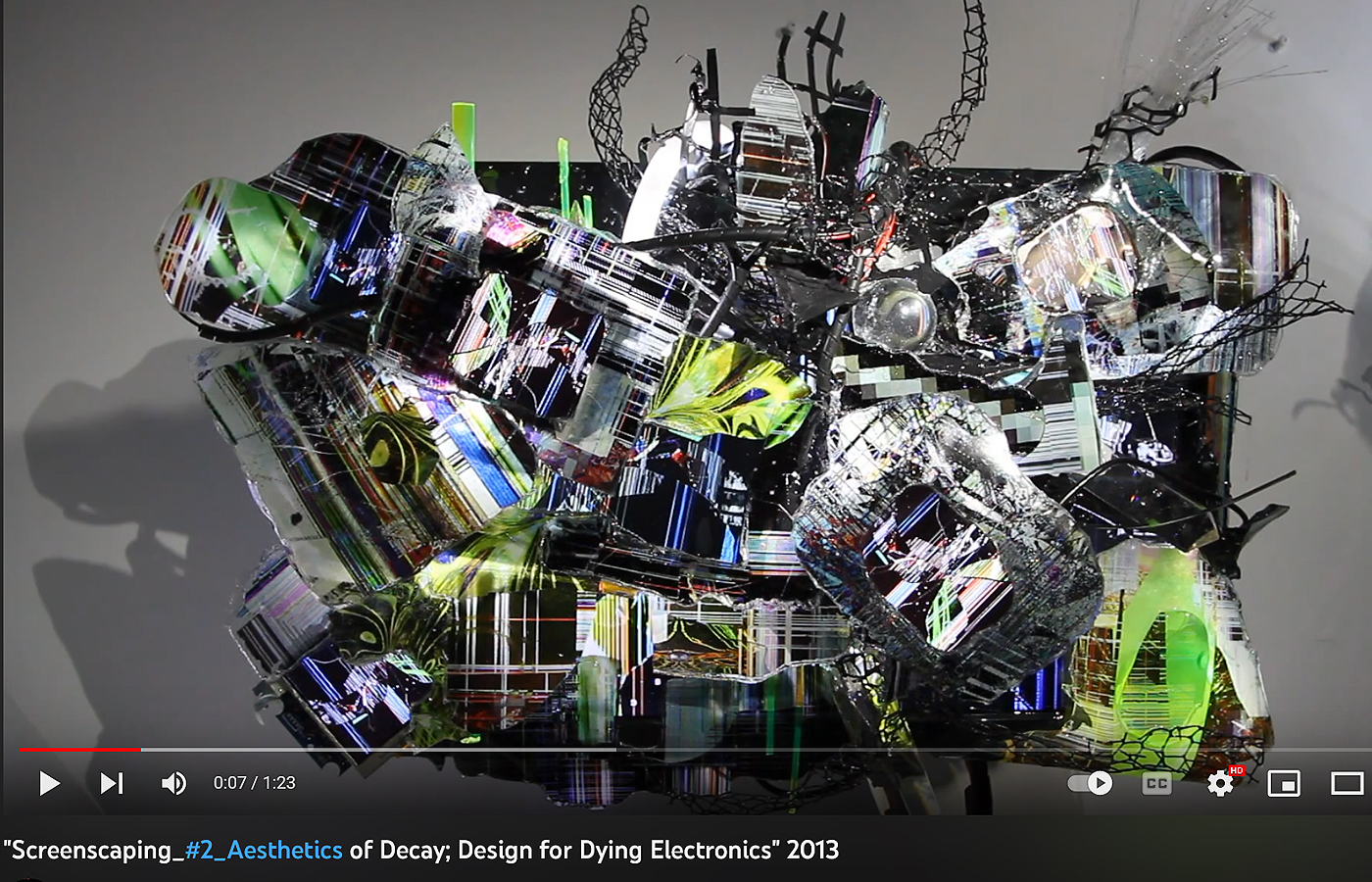 "Screenscaping_#2_Aesthetics of Decay; Design for Dying Electronics" 2013