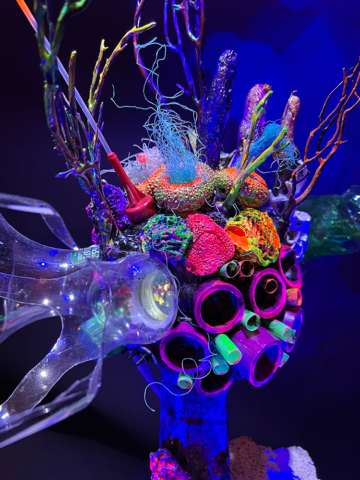 “Coral Head_Screens for Eyes, Plastic Shit for Brains_Obscene Plasticene Daydream #3” 2021 [dNASAb]