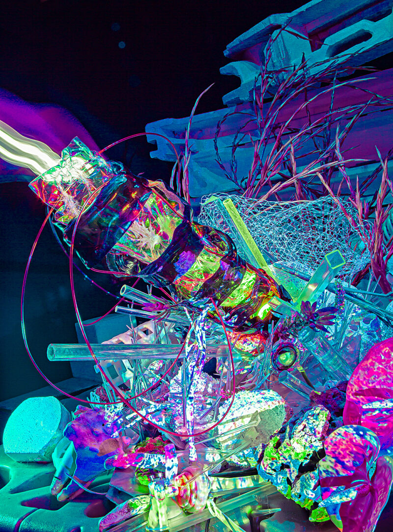 &ldquo;Plastiglomerates + Future Fossils_ #8&rdquo; 2023 Photograph.Glossy pigment print mounted on aluminum. edition of 7 + 2 AP 42.0&Prime; H (x) 31.02&Prime; W by [dNASAb]